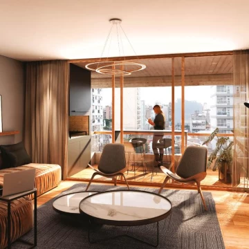 Departamento 3 ambientes con Balcon Terraza En pozo con Detalles Premium en Nuñez