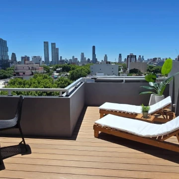 Moderno dos ambientes con balcon terraza con vista abierta - Palermo Soho