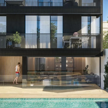 Amplio monoambiente con amenities e instalación para lavarropas en Caballito