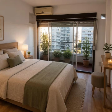 Venta Apto Crédito Monoambiente Frente con Balcón 7° Piso Muy Luminoso Flores Pza Irlanda Caba