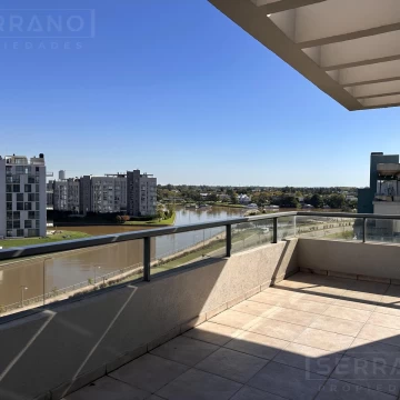 Alquiler anual departamento 3 ambientes con vista al Río en Puerto Escondido, Nordelta