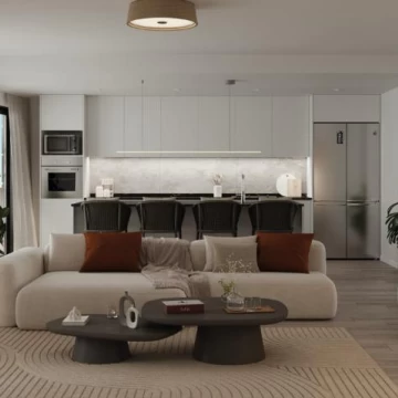 Depto. 3 amb. en venta en edificio en construccion en Villa General Mitre de gran categoria