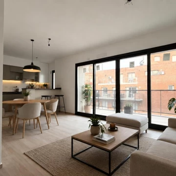 Semipiso de 3 Ambientes con Balcon en Palermo