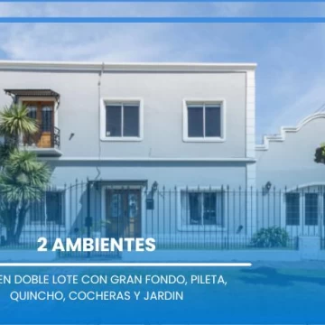 casa, burzaco, centro, estacion, pileta, parque, fondo, quincho, cochera