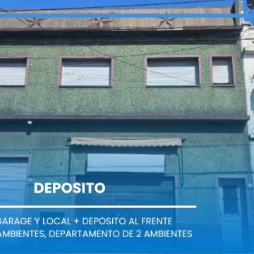VENTA - GRAN GARAGE Y LOCAL   DEPOSITO   CASA 3 AMB   DEPTO 2 AMB - WILDE