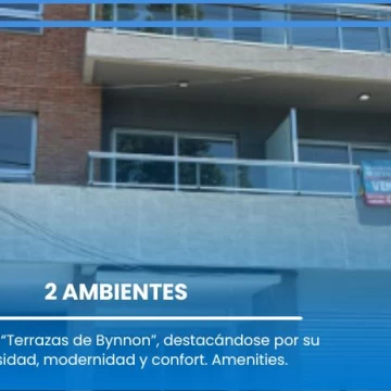 VENTA - DEPTO 2 AMB - TERRAZAS DE BYNNON