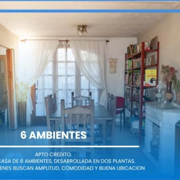 Casa en Temperley, casa de 6 ambientes en temperley, apto crédito, jardín, patio, cochera