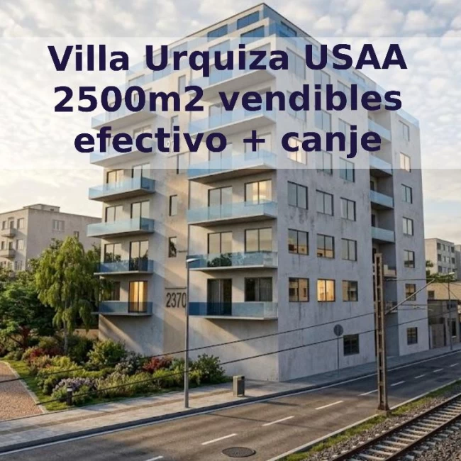Lote Doble Frente en Villa Urquiza | USAA - Gran Potencial Constructivo 2550m2 vendibles