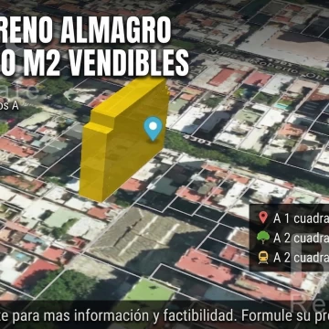 Terreno en venta   2000 vendibles Almagro Hospital Italiano.