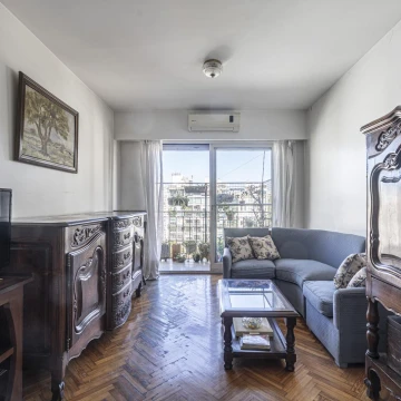 Departamento de 3 ambientes en venta en Palermo con vista y mucha luz