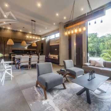 Casa en venta en Tulum Bahia Principe de un nivel Amueblada  B-ALRZ6333