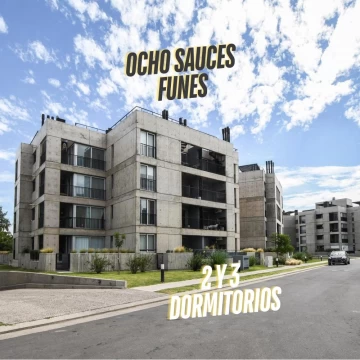 Departamento en  venta de 3 Dormitorios con Cochera. Funes Ocho Sauces