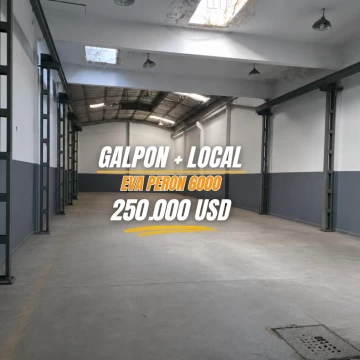 Galpon Deposito con  local en venta en Eva Peron 6000, ex cordoba. Rosario
