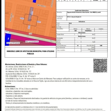 Terreno en venta, en San Lorenzo 3700, Luis Agote