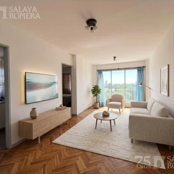 Departamento en venta  Olivos 2 ambientes 42 mts - luminoso con vista al Río -
