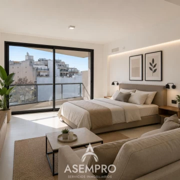 Venta de Monoambiente en Villa del Parque vista abierta a estrenar