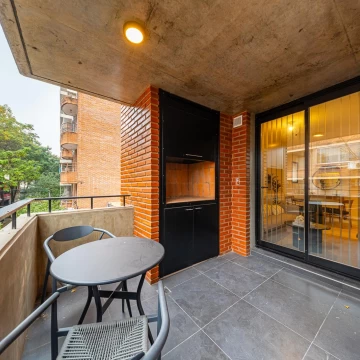 Departamento en venta de 2 Dormitorios balcon con parrillero, Dorrego 100, Rosario Centro