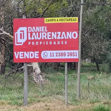 Terreno de 6 hectáreas en Cañuelas