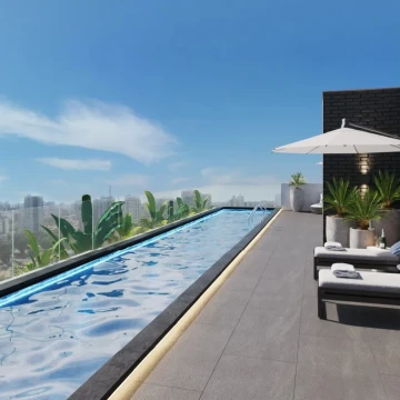 Proyecto de departamentos en construcción en San Isidro