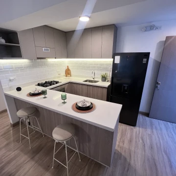Proyecto de departamentos en construcción en San Isidro