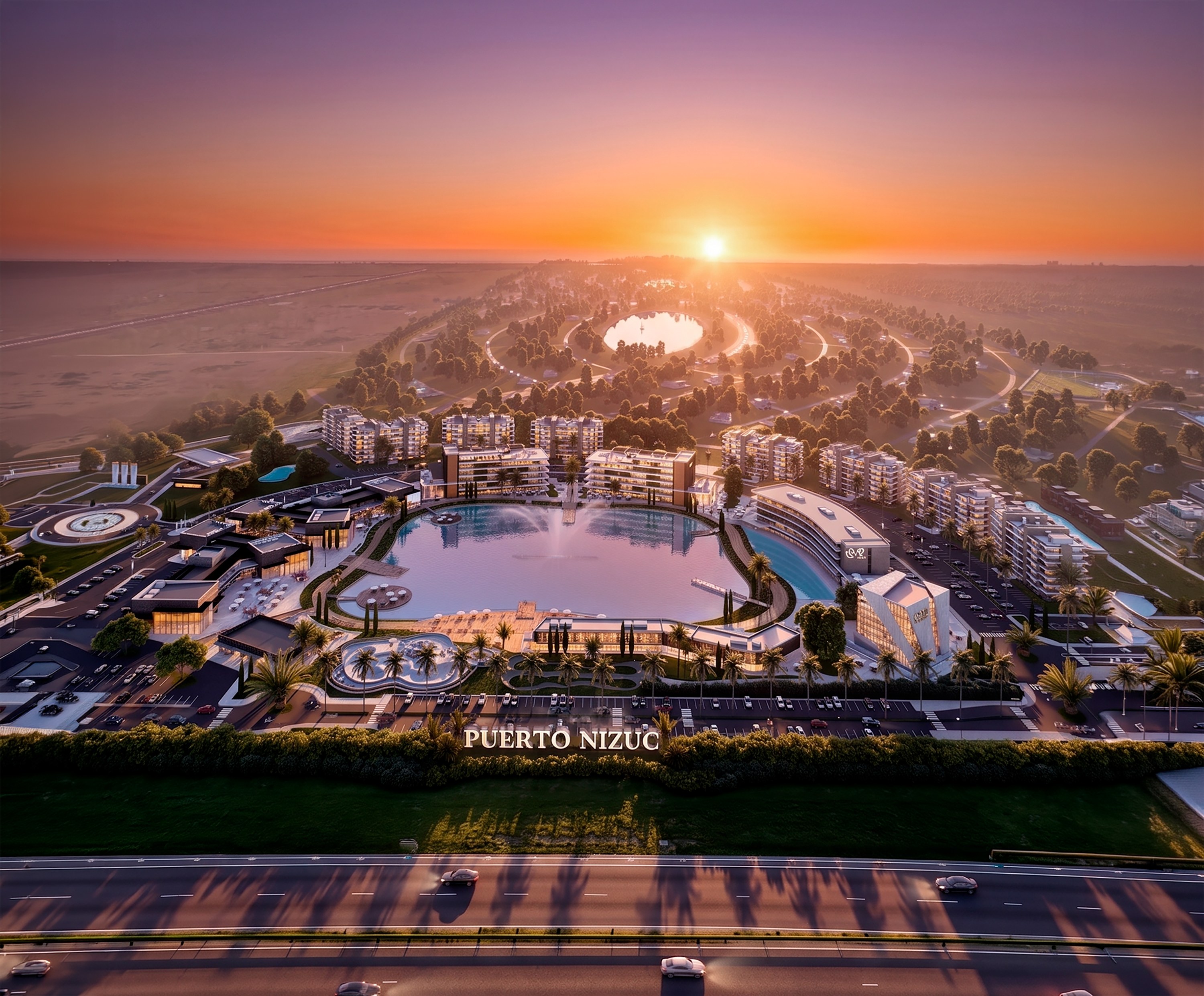 Departamentos en venta en Hudson con vista a la laguna en Nizuc Residences