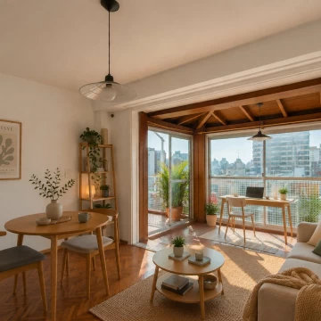 Departamento 2 ambientes con balcón aterrazado en Villa Urquiza