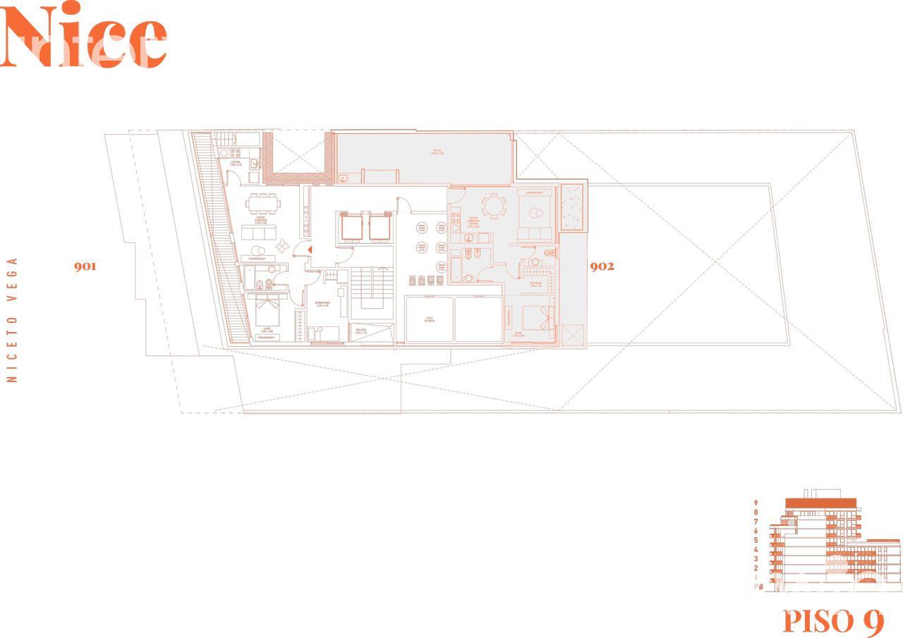 plano planta piso 9