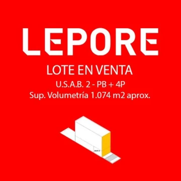 Lote para 800 m2 vendibles
