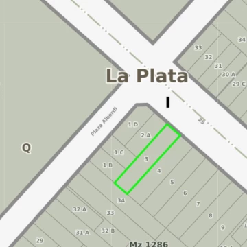 Terreno Lote en Venta de 466 m2 en 25 entre 39 y 40 La Plata