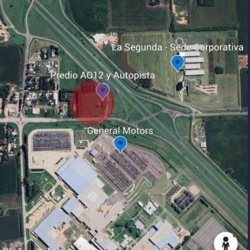 Predio 7500 m2 (opción 15.000 m2)  Autopista Bs As - Rosario y AO12