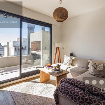 2 ambientes en venta en Palermo Hollywood con gran Balcon al frente y Amenities.