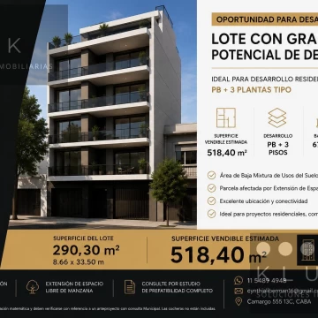 Terreno en Villa Luro