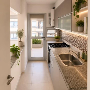 Departamento en alquiler de 3 ambientes con parrilla en Fincas de Iraola 2. Hudson