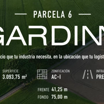 Terreno de 3.093,75 m2 en venta - Complejo Industrial Ruta 6 - Lujan