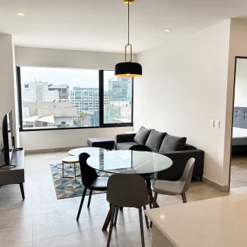 Departamento amueblado 1 recámara, Torre Neuchatel 