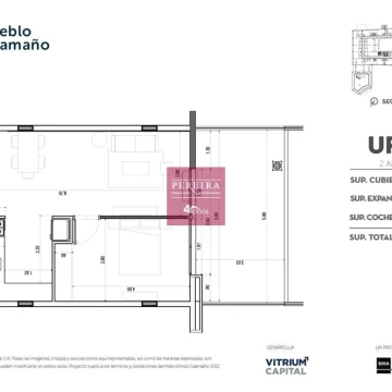 Venta Departamento a estrenar 1 dormitorio Pilar Pueblo Caamaño  UF 276