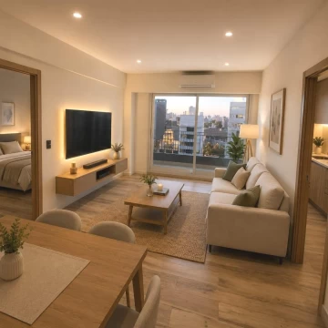 ALQUILER DEPARTAMENTO 2 AMBIENTES A ESTRENAR, VILLA DEL PARQUE, COCHERA, BAJAS EXPENSAS