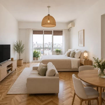 Caballito Venta Monoambiente Reciclado Piso 18 Apto Profesional Vista 180 grados