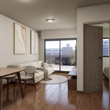VENTA - Departamento 1 dormitorio con balcón al frente este - Barrio Martin, Rosario.