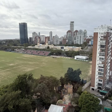 Departamento de 2 ambientes vista abierta en Las Cañitas