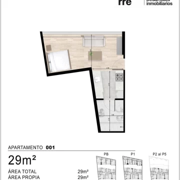 Venta Apartamento Monoambiente en Tres cruces