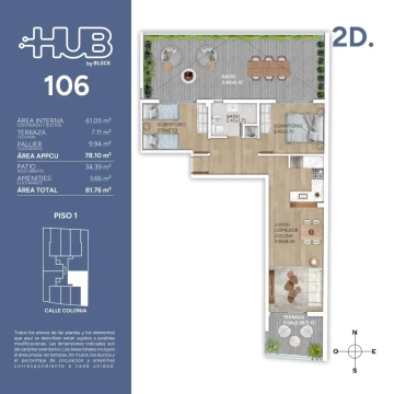 Venta Apartamento 2 Dormitorios en Cordon