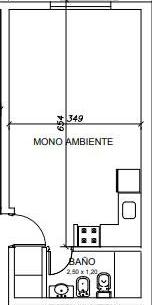 Monoambiente en venta