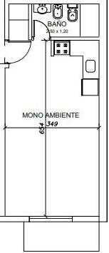 Monoambiente en venta