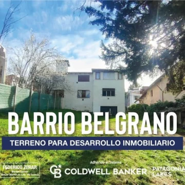 TERRENO PARA DESARROLLO INMOBILIARIO - BELGRANO