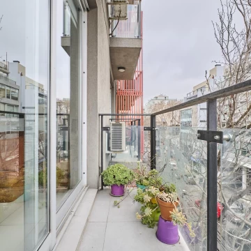Departamento monoambiente divisible con balcon al frente luminoso