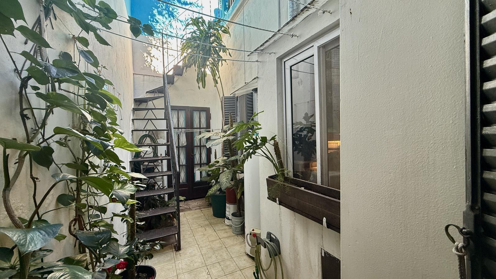 Patio desde abajo