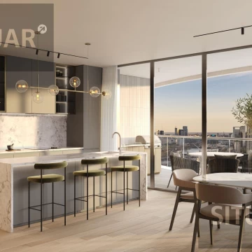 Departamento de tres ambientes en construccion en Puerto Madero