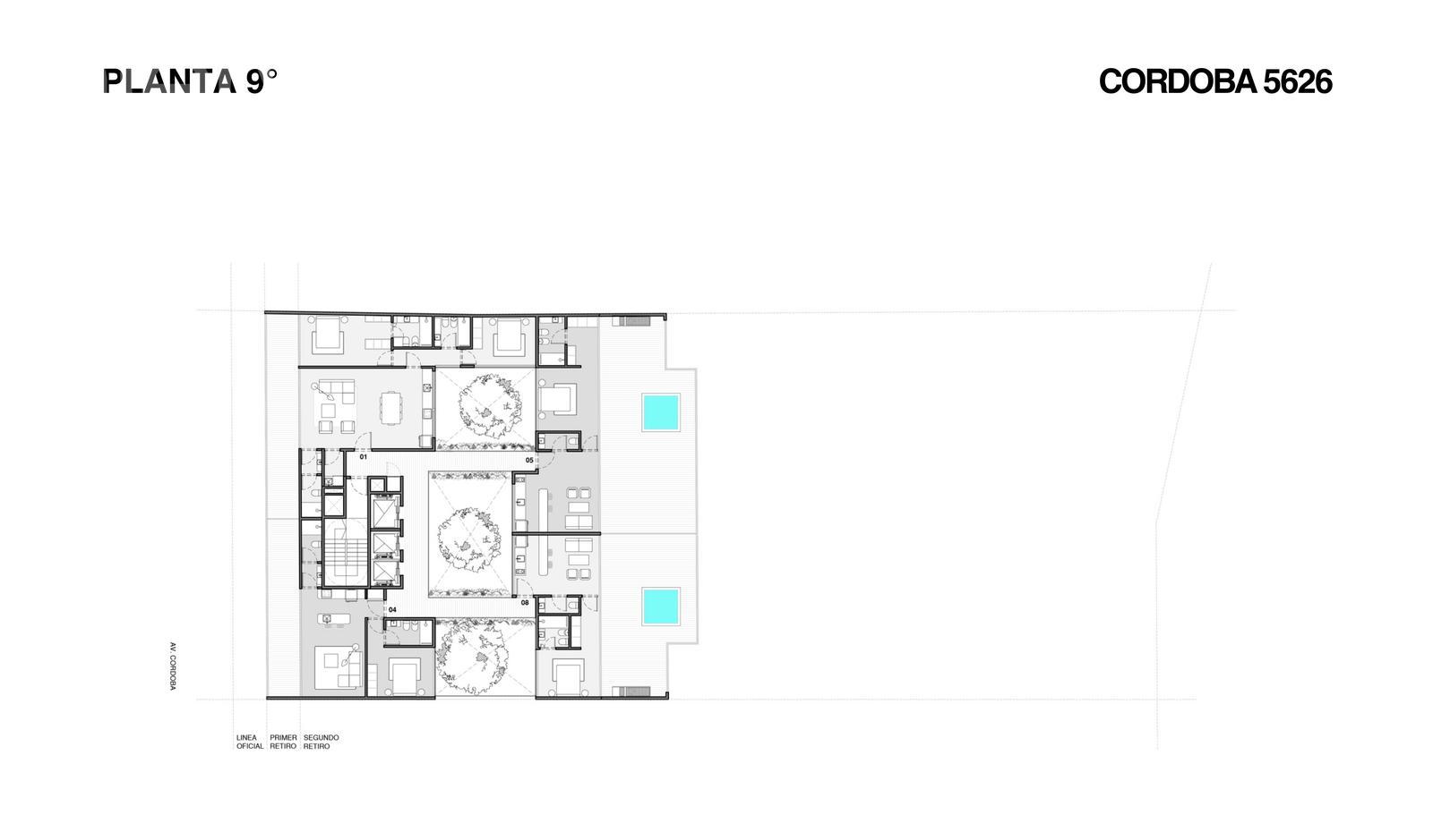 plano planta piso 9