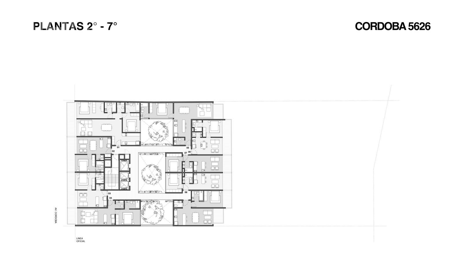 plano planta piso 2a7